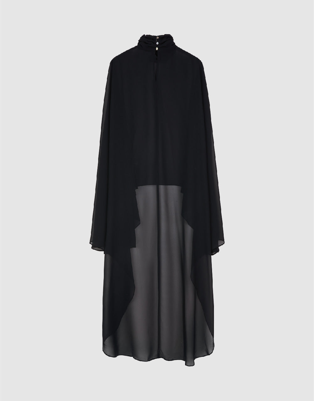 Sleeveless Stand Collar Poncho