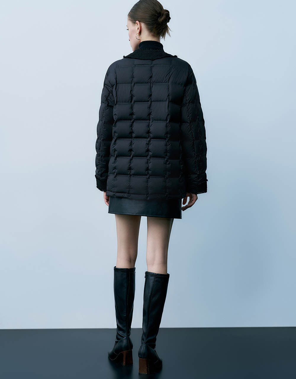 Crew Neck Down Jacket