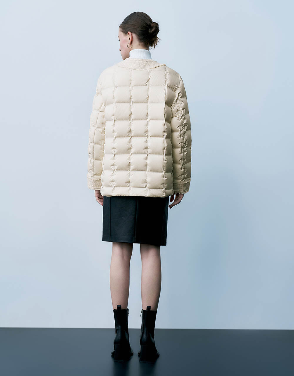 Crew Neck Down Jacket