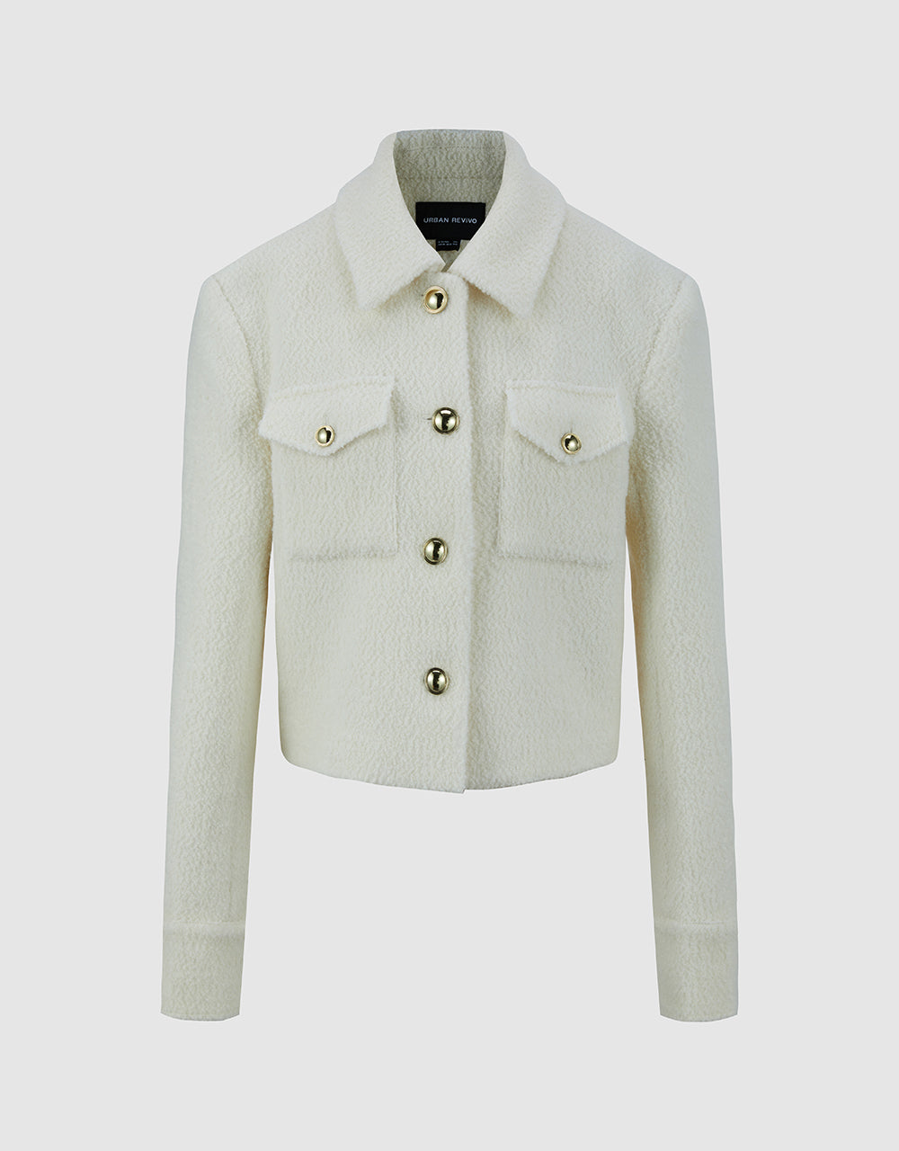 Button Up Tweed Jacket
