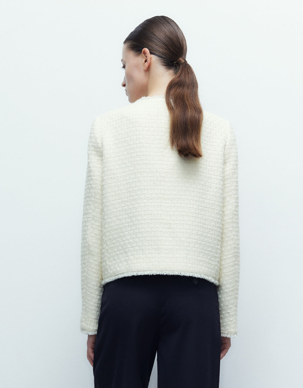 Multi-Pocket Tweed Jacket