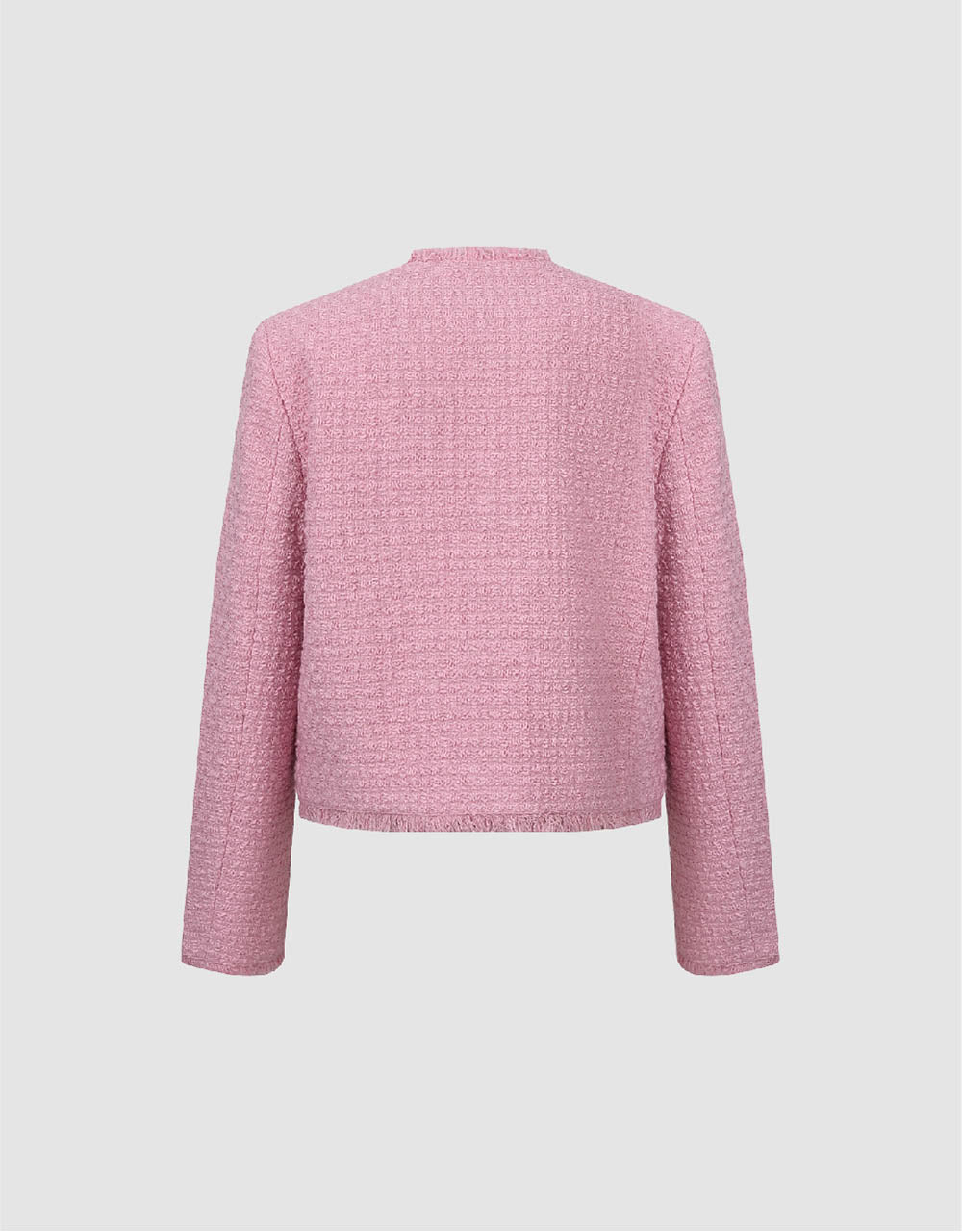 Crew Neck Tweed Jacket