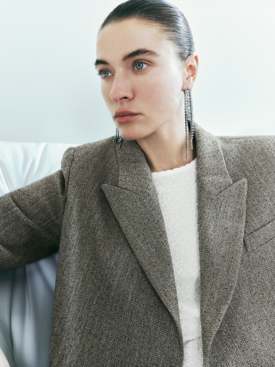 Peak Lapel Double Breasted Loose Blazer
