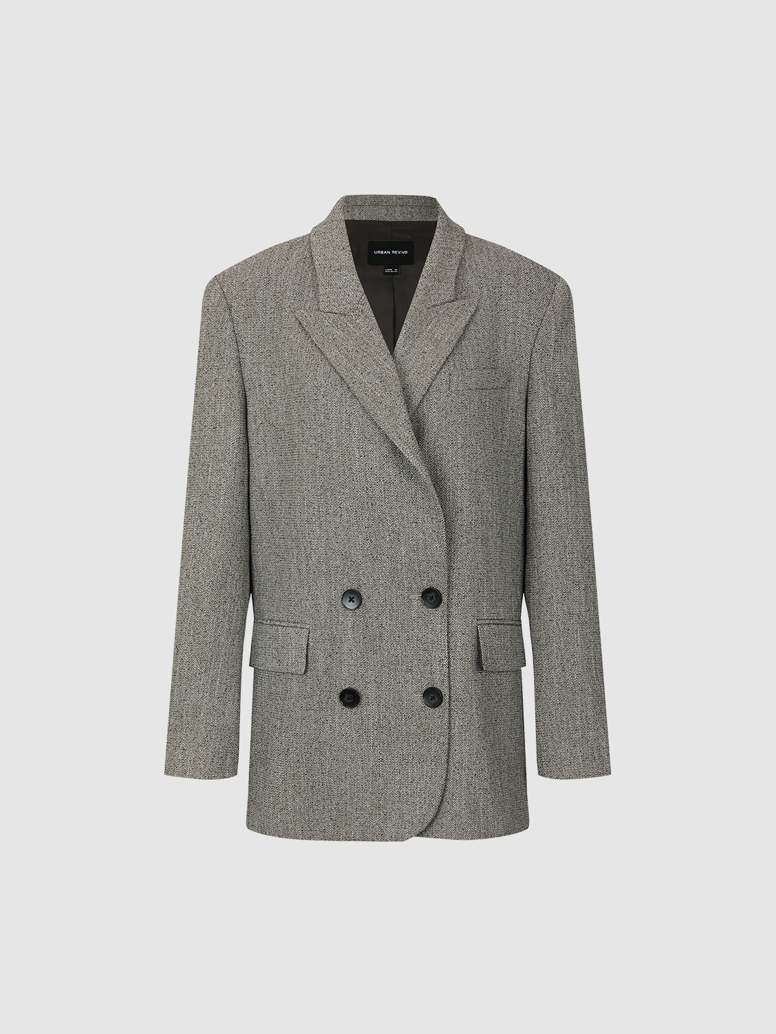 Peak Lapel Double Breasted Loose Blazer