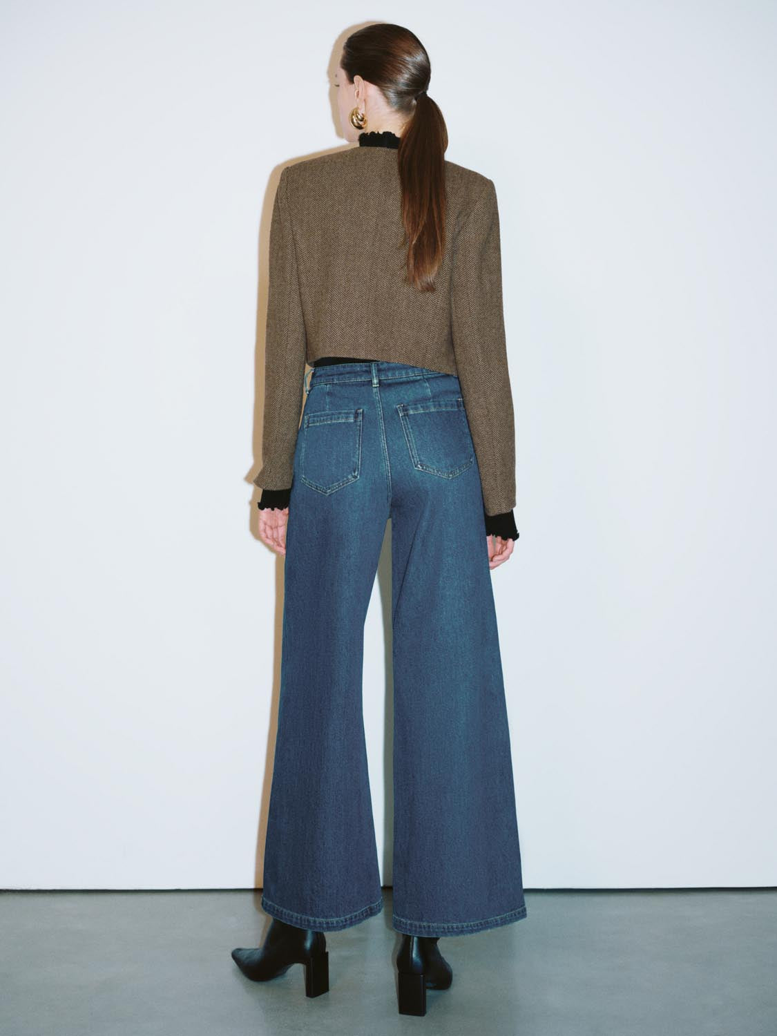 Cropped Button Up Jackets