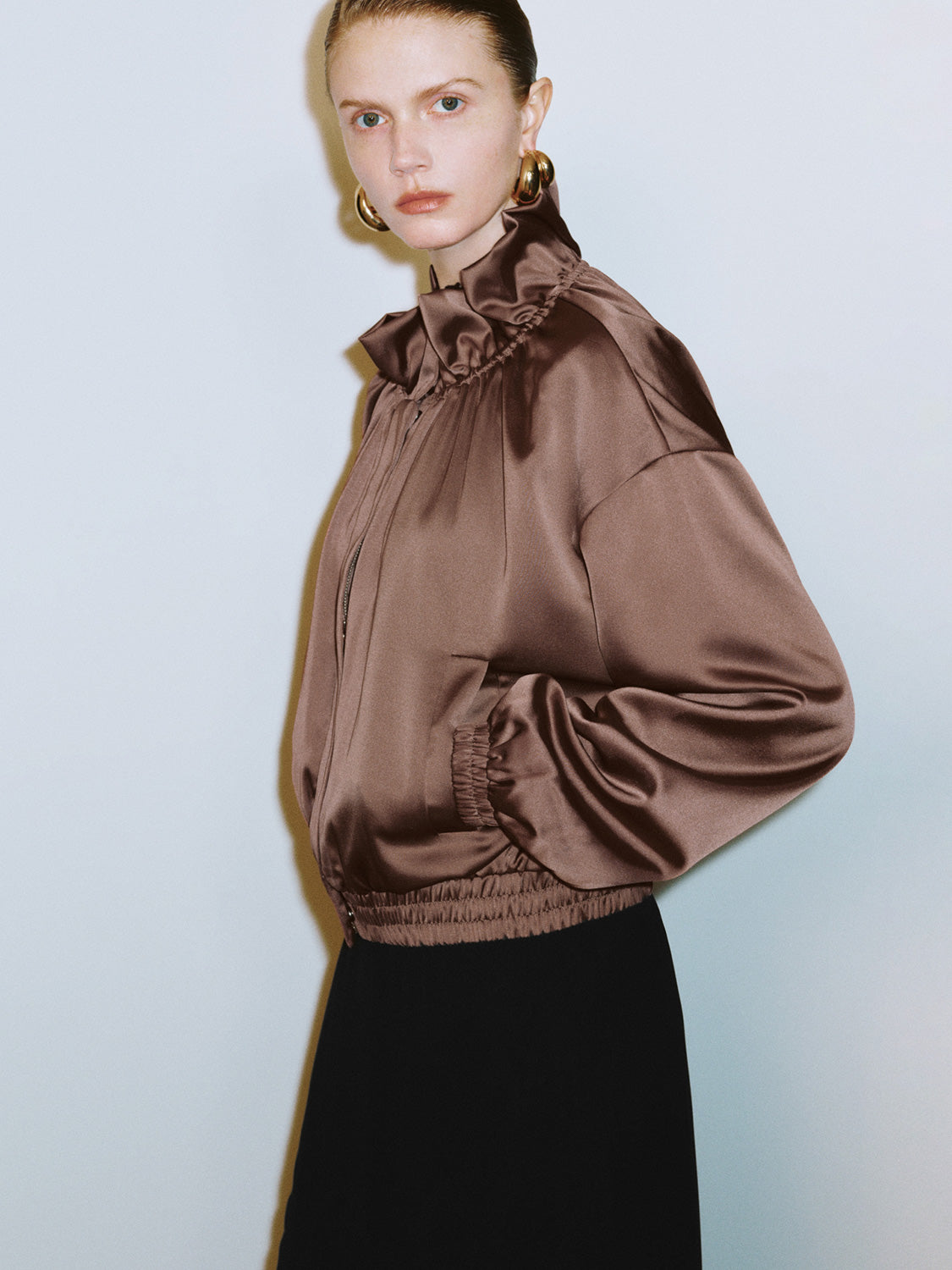 Ruffled Collar Jackets