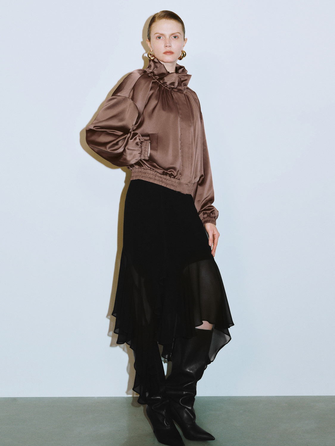Ruffled Collar Jackets
