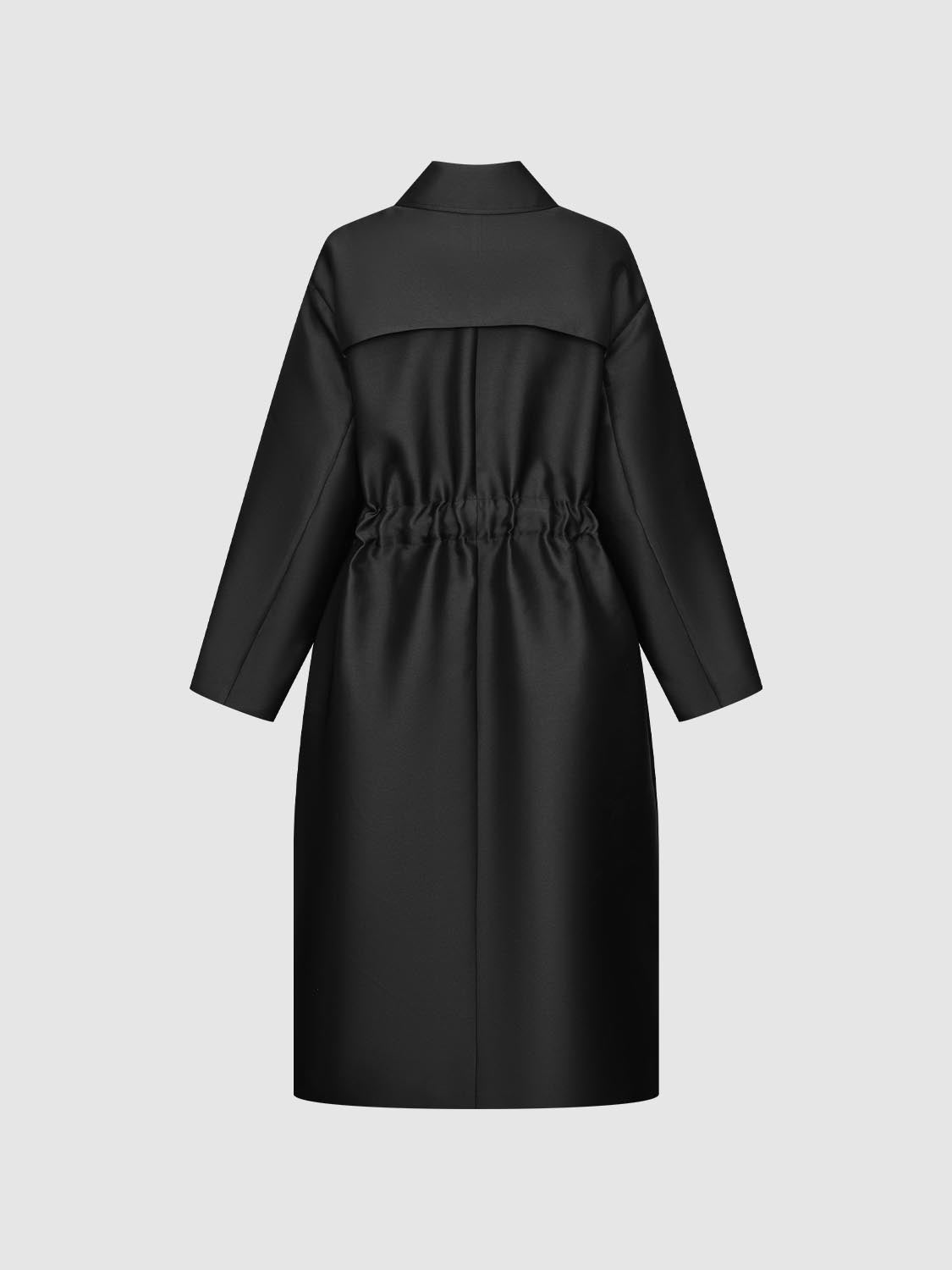 Belted Vegan Leather Coats