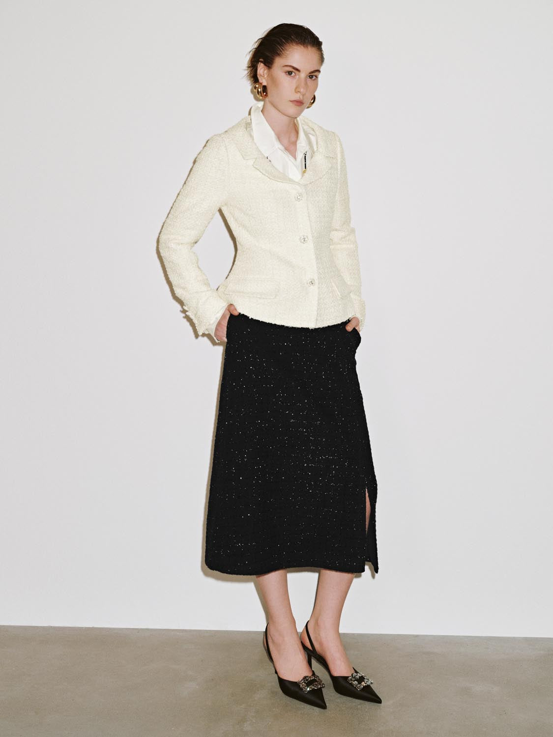 Button Up Notch Lapel Slim Jackets