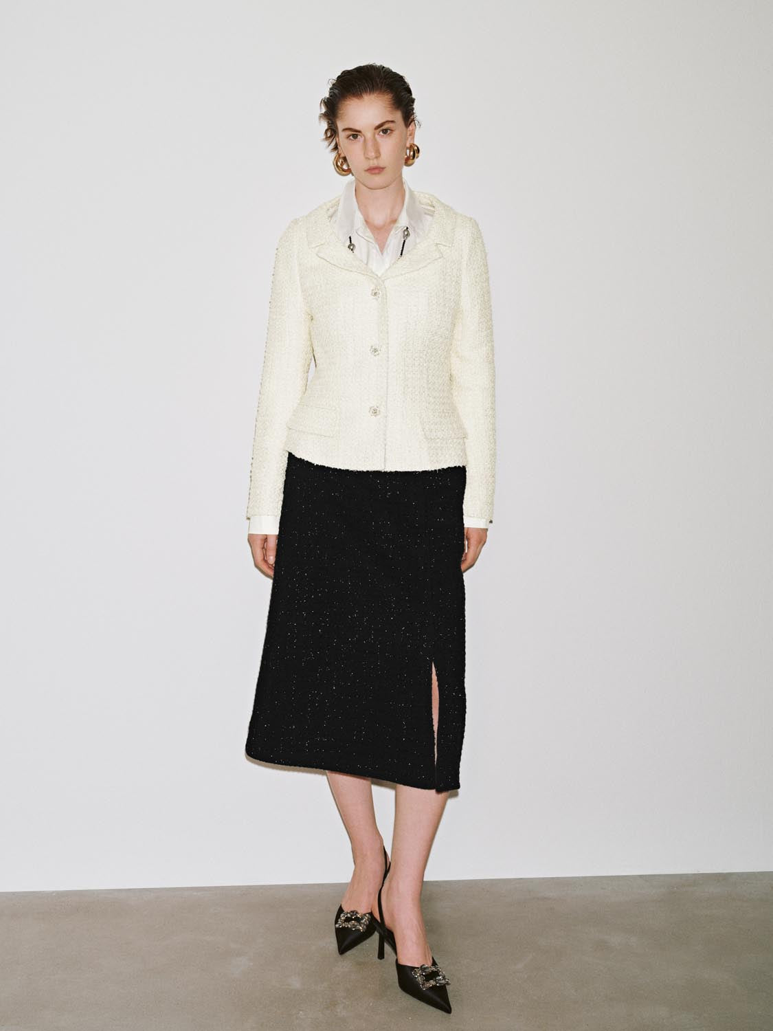 Button Up Notch Lapel Slim Jackets