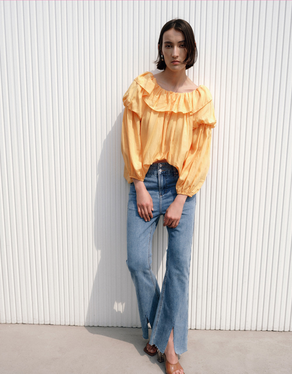 Puff Sleeve Off-Shoulder Blouse
