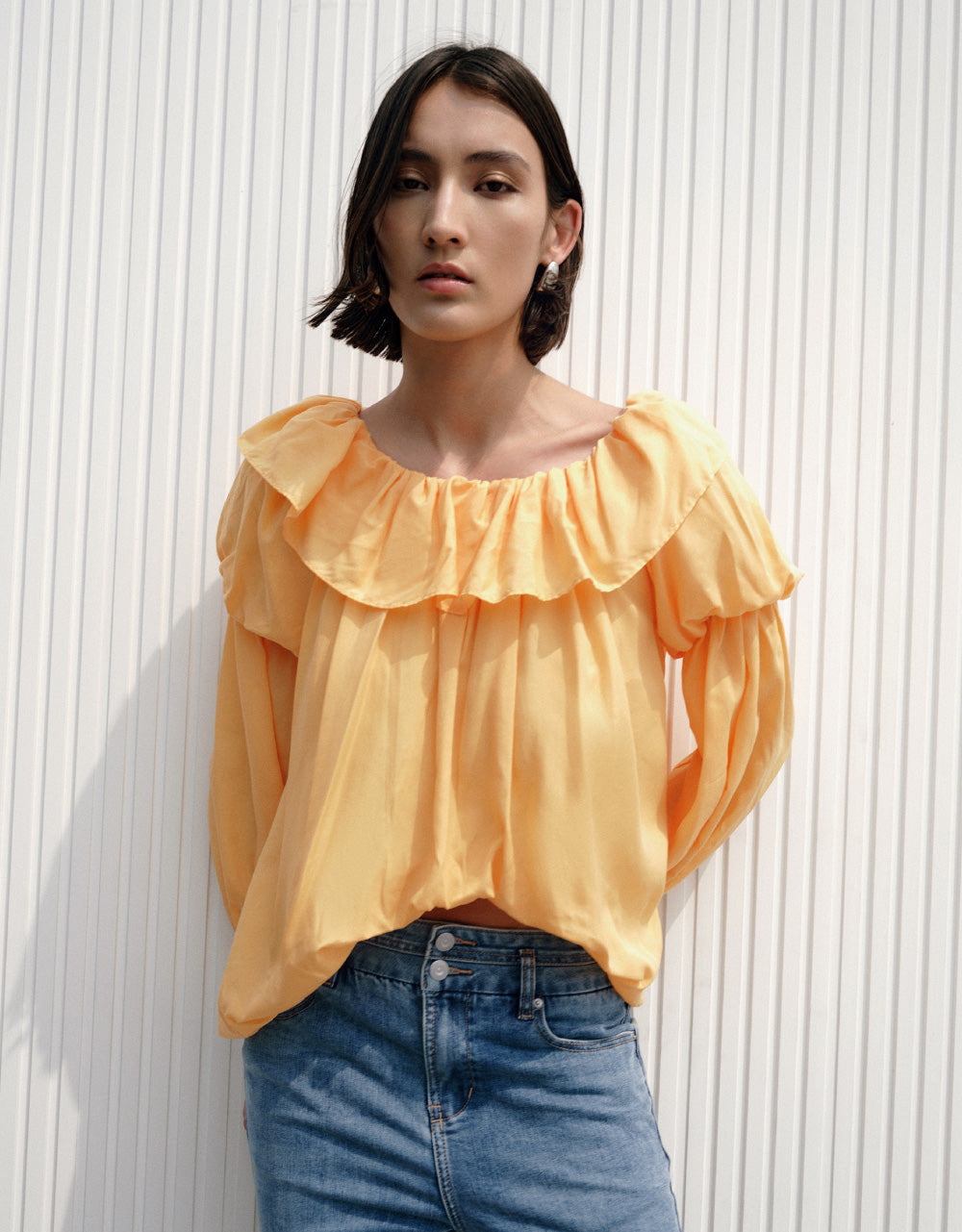 Puff Sleeve Off-Shoulder Blouse