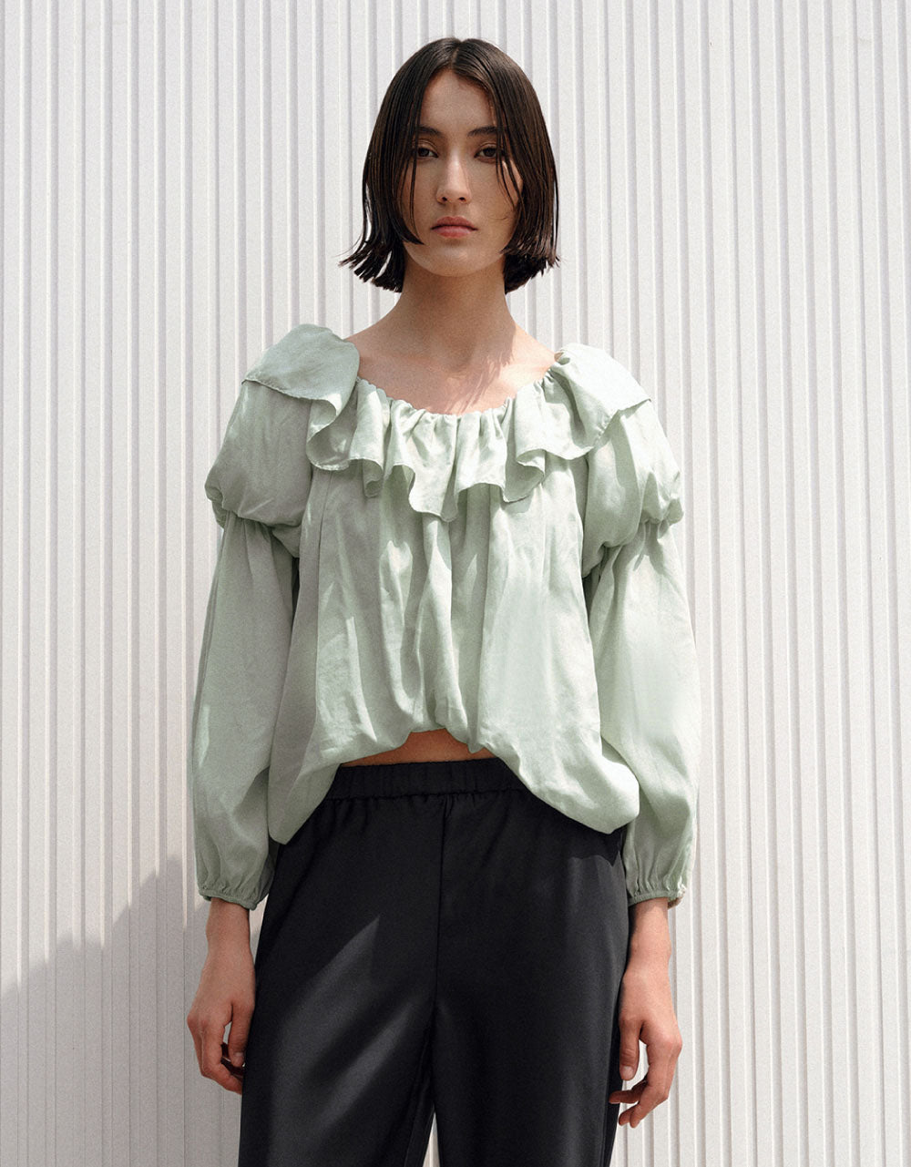 Puff Sleeve Off-Shoulder Blouse