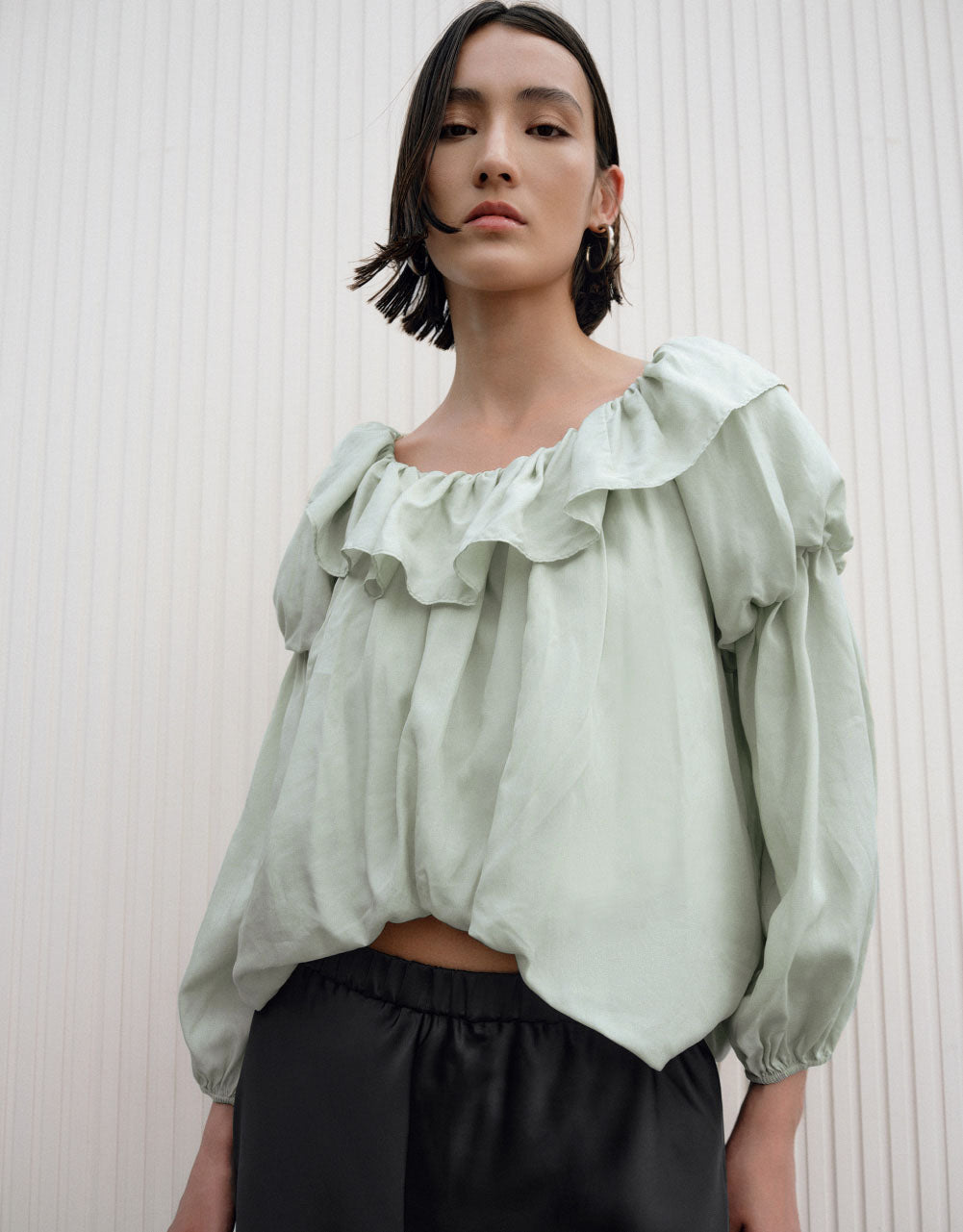 Puff Sleeve Off-Shoulder Blouse