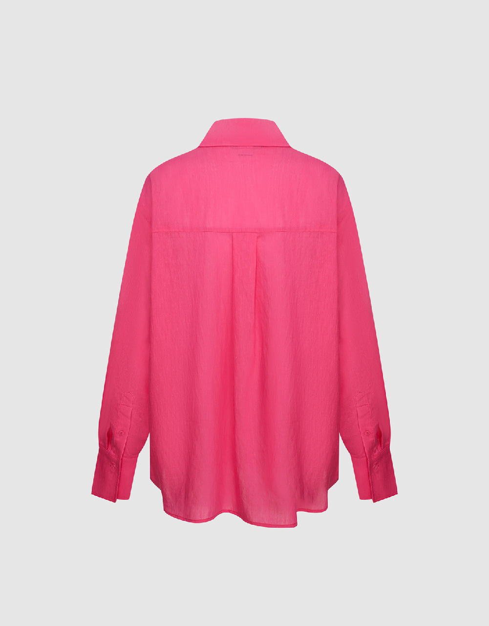 Button Up Lapel Straight Shirt