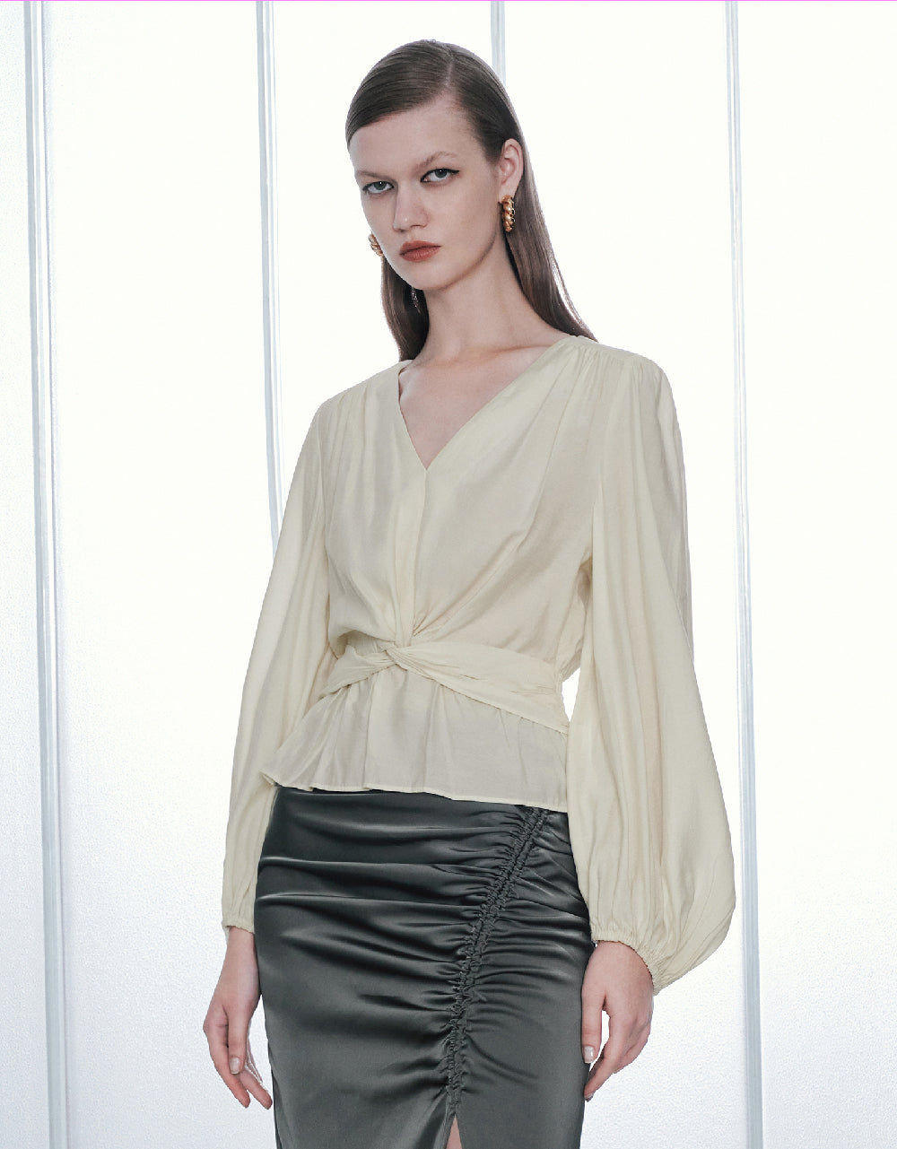 Twist Front Overhead Shirt