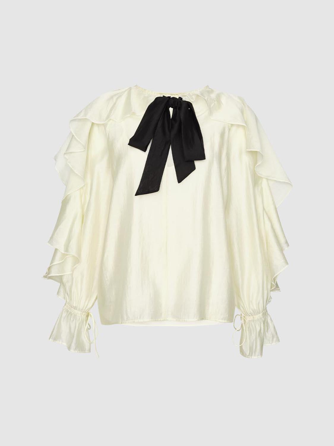 Slip Ruffle Overhead Shirt