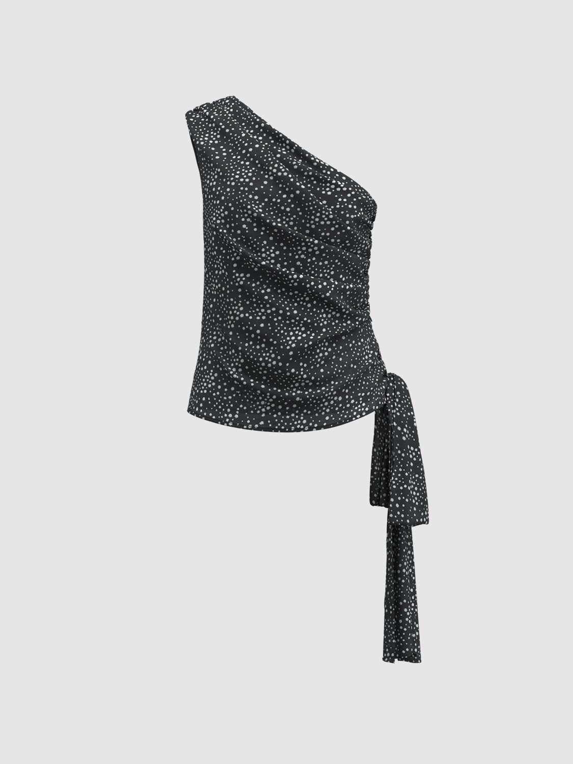 One Shoulder Cami Tops