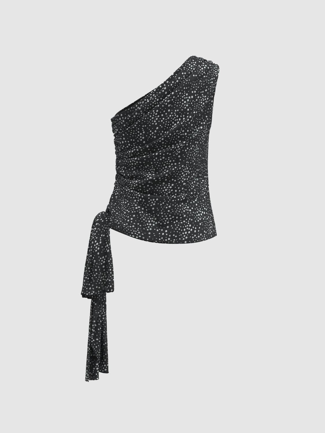 One Shoulder Cami Tops