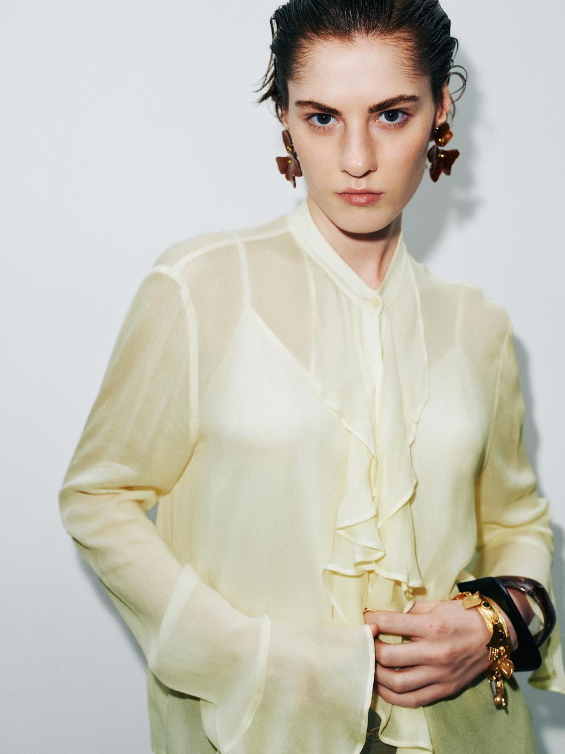 Sheer Long Sleeve Shirts