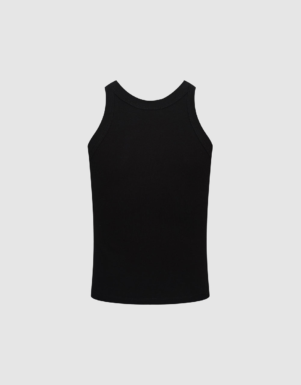 Crew Neck Knitted Tank Top