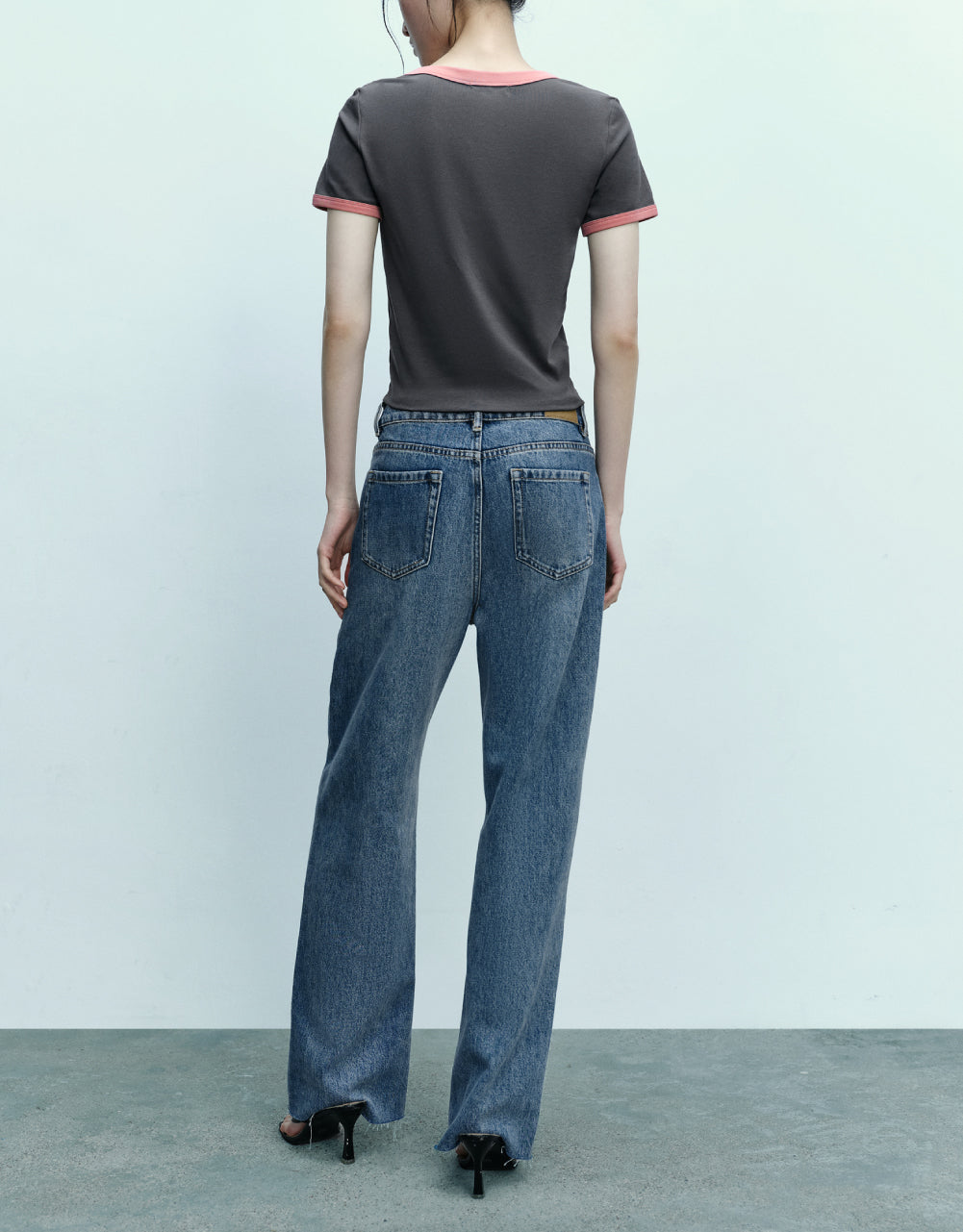 Crew Neck Skinny T-Shirt