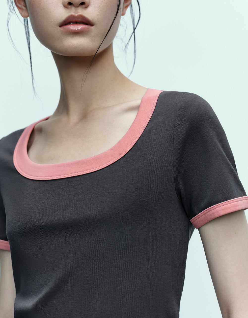 Crew Neck Skinny T-Shirt
