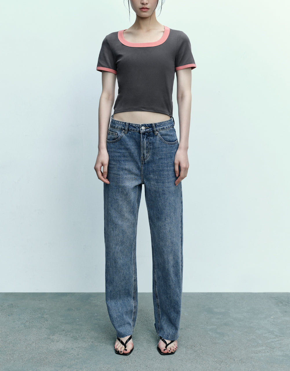 Crew Neck Skinny T-Shirt