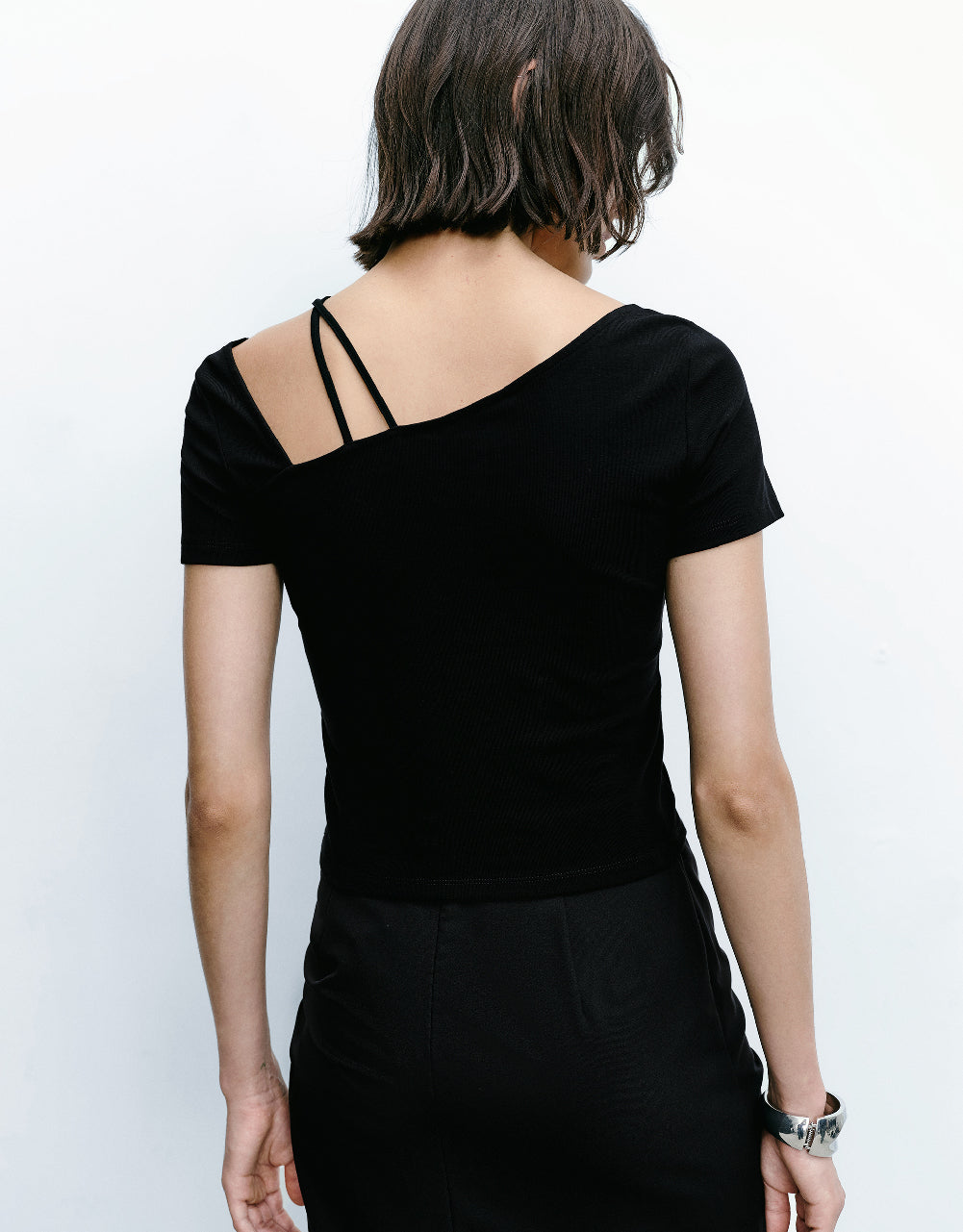 One Shoulder Skinny T-Shirt