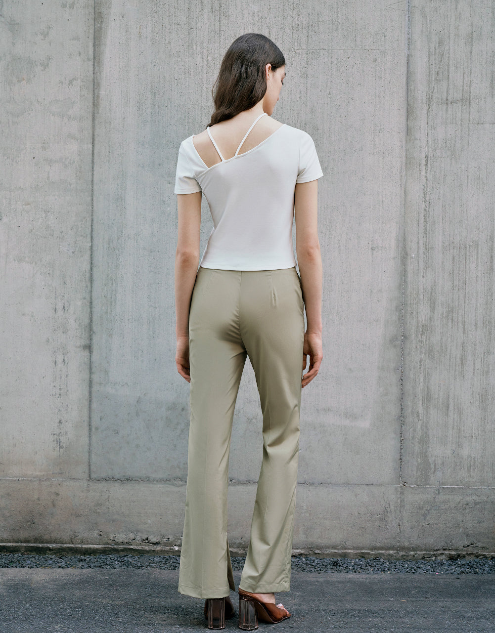 One Shoulder Skinny T-Shirt