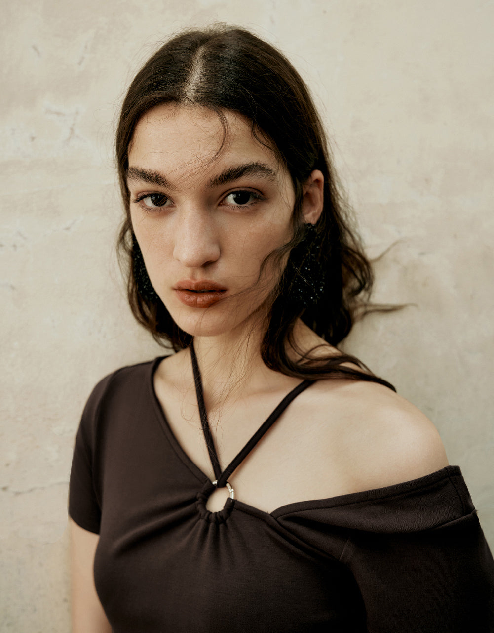 One Shoulder Skinny T-Shirt