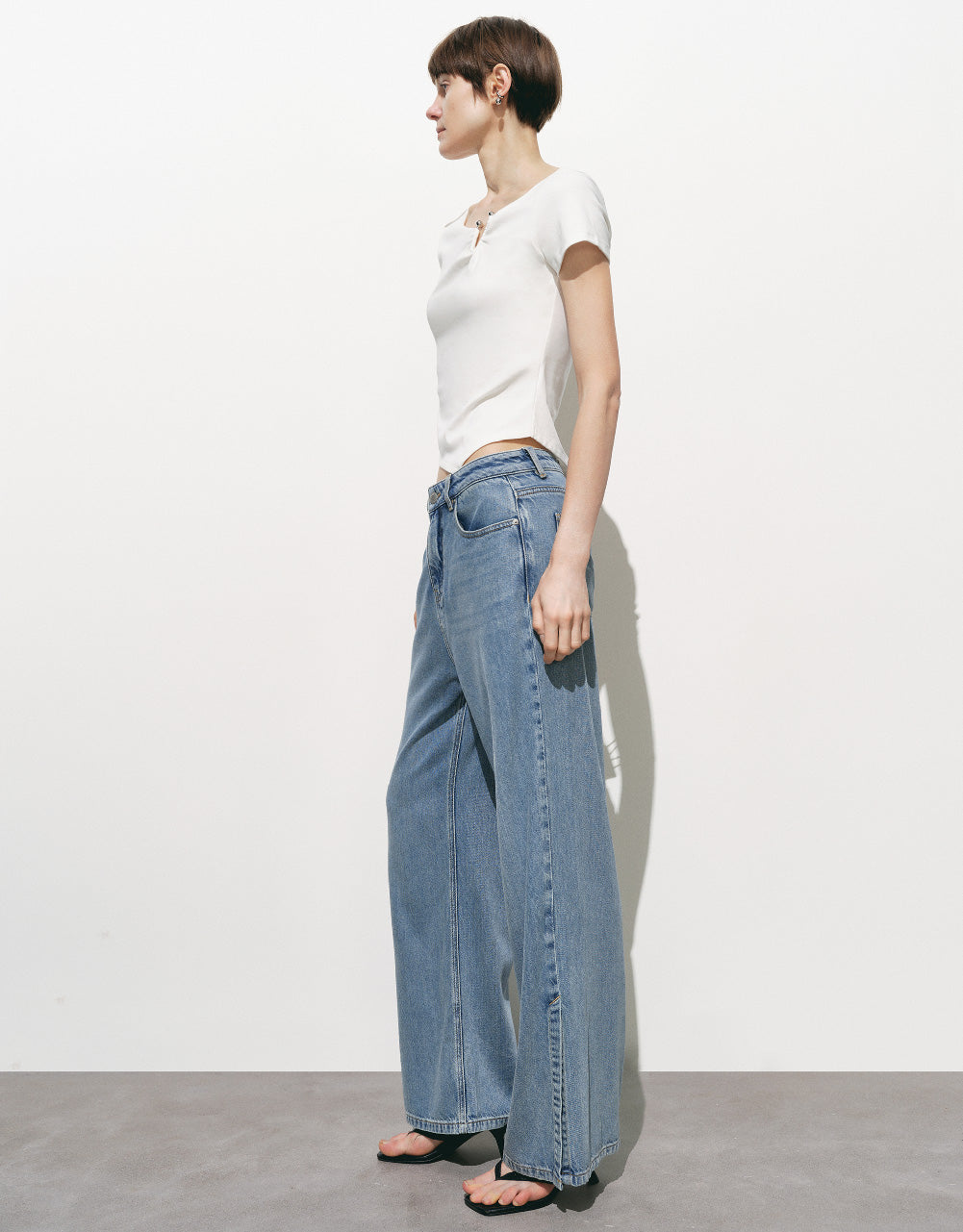 Crew Neck Skinny T-Shirt