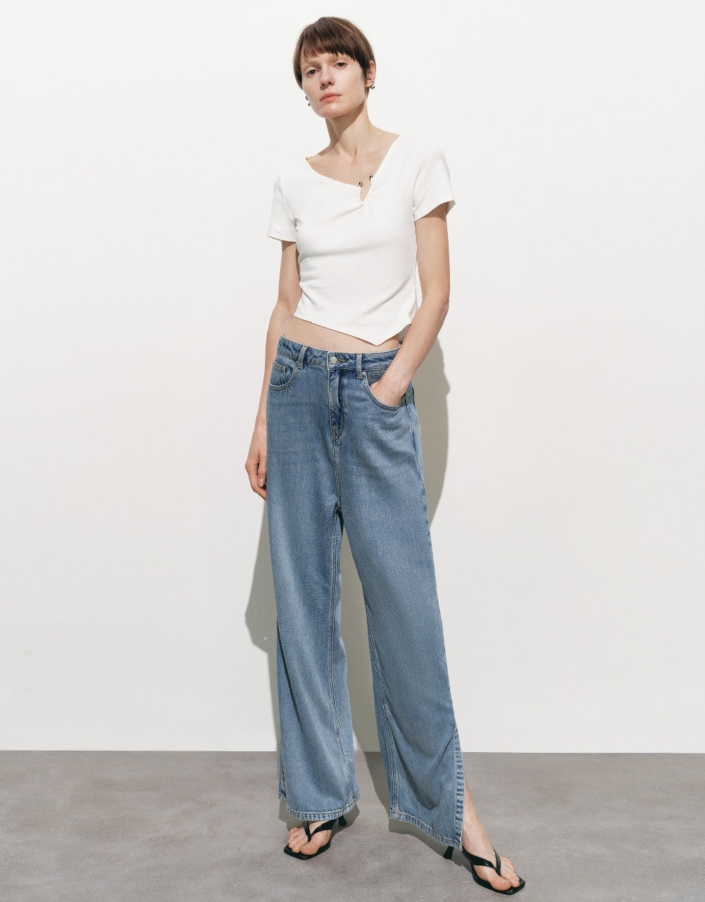 Crew Neck Skinny T-Shirt