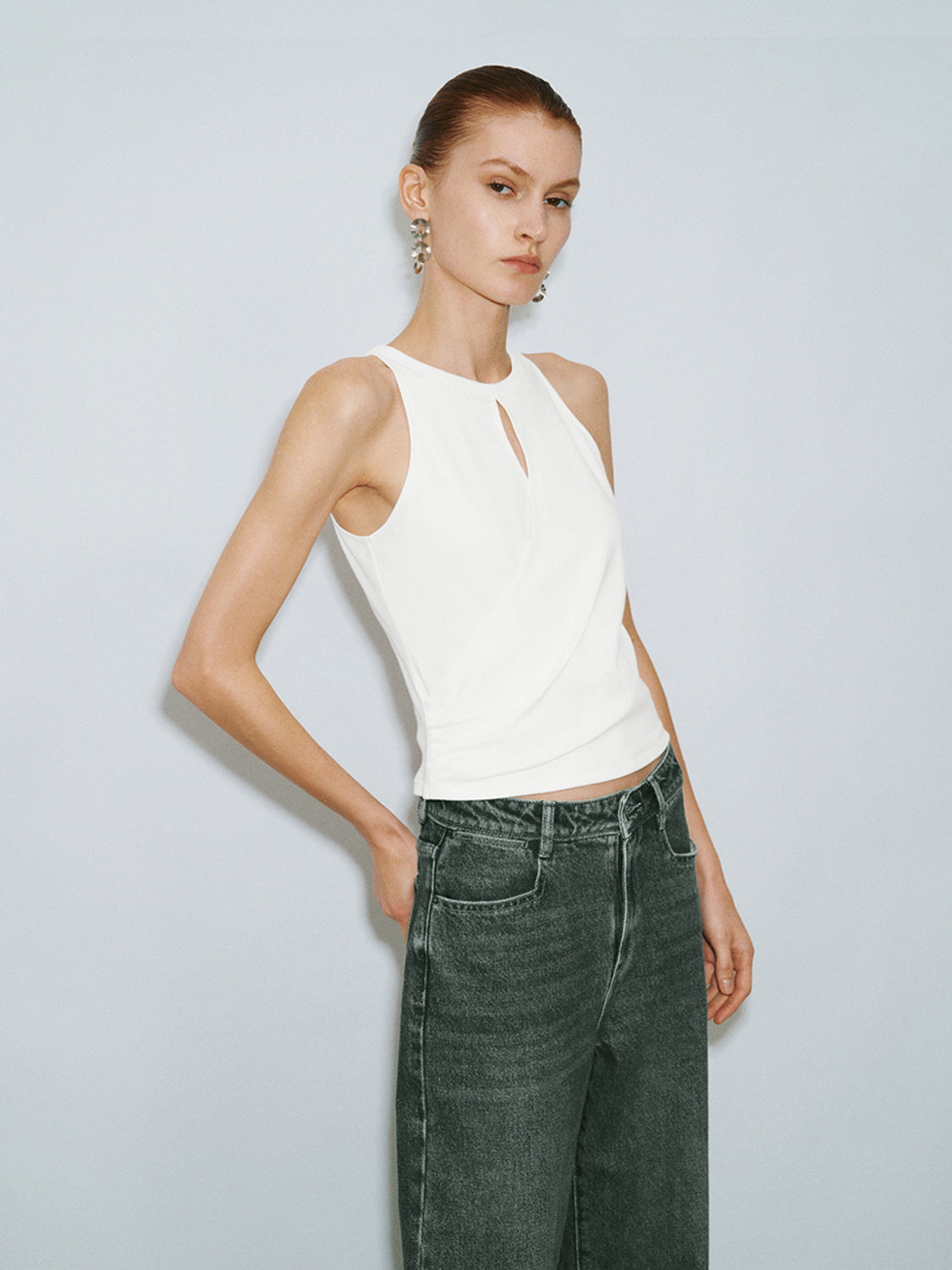 Cut-Out Tank Top