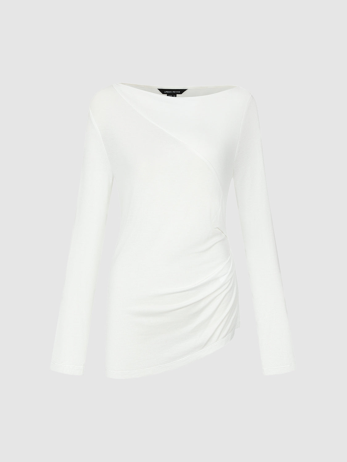 Asymmetric Neck Skinny T-Shirt