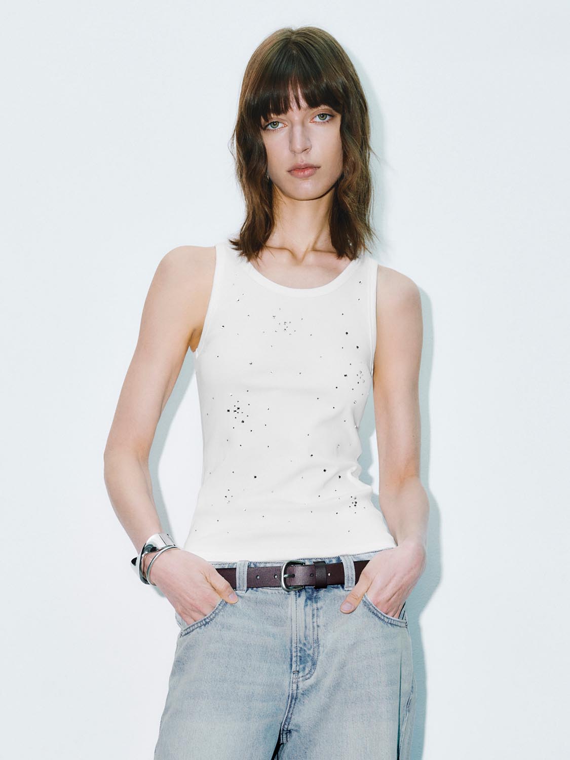 Rhinestone Tank Tops