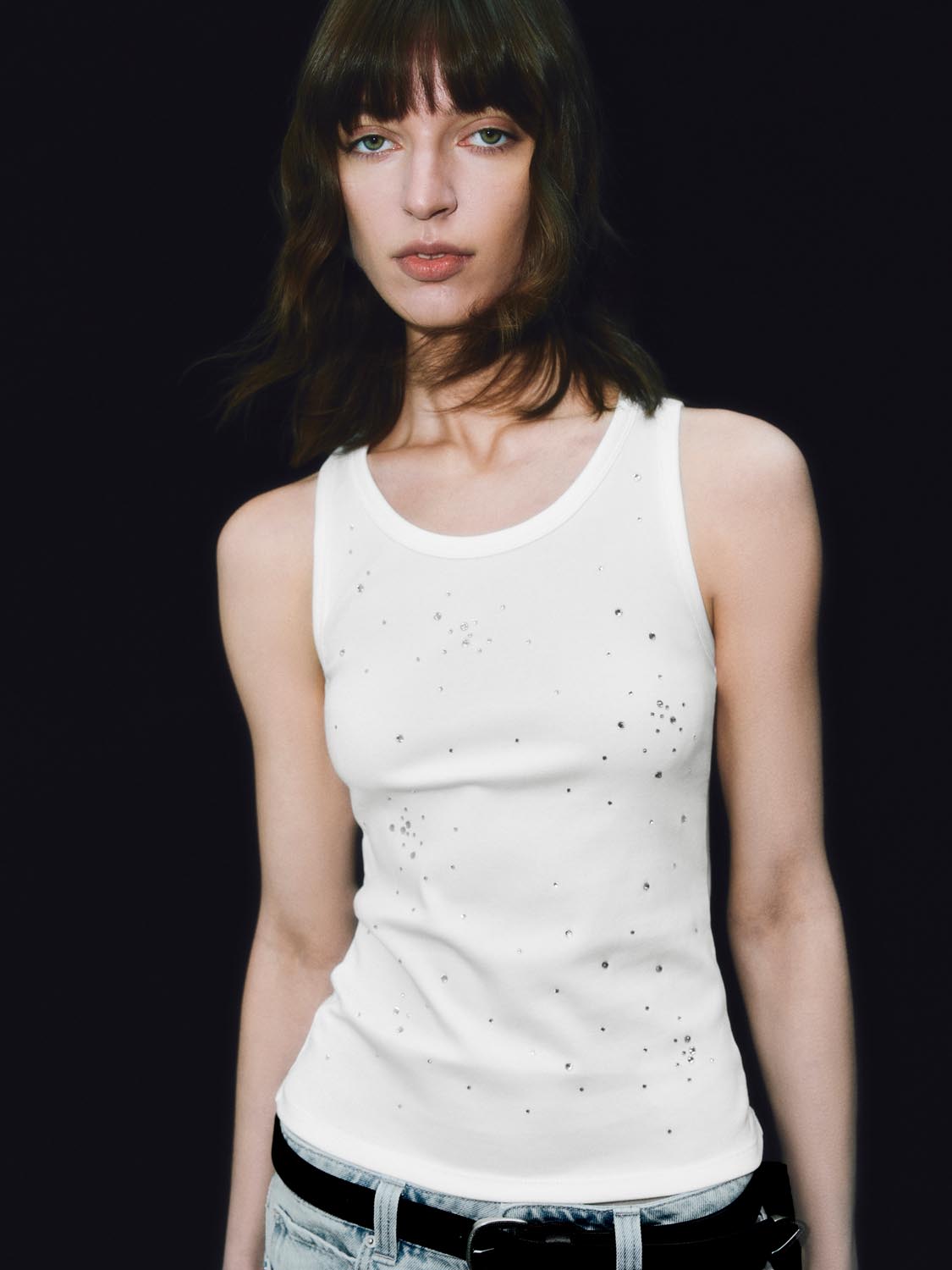 Rhinestone Tank Tops