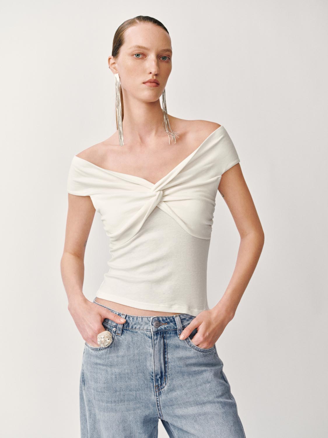 Twisted Front T-Shirts