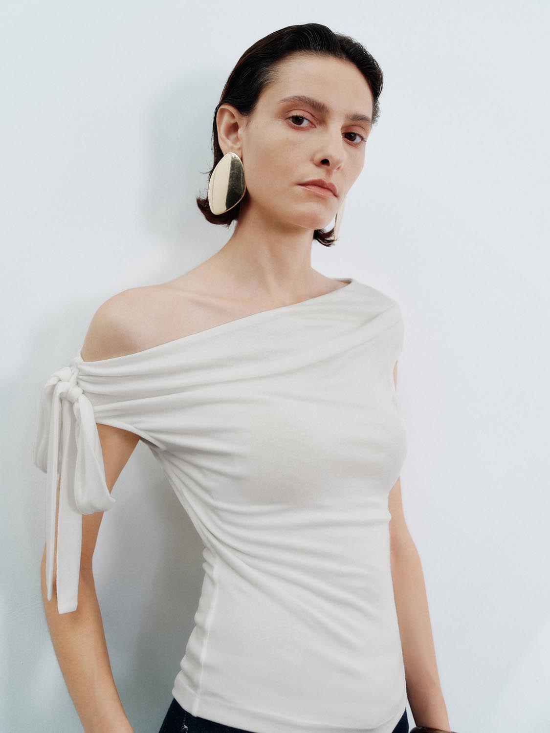 One Shoulder Skinny Fit Blouses