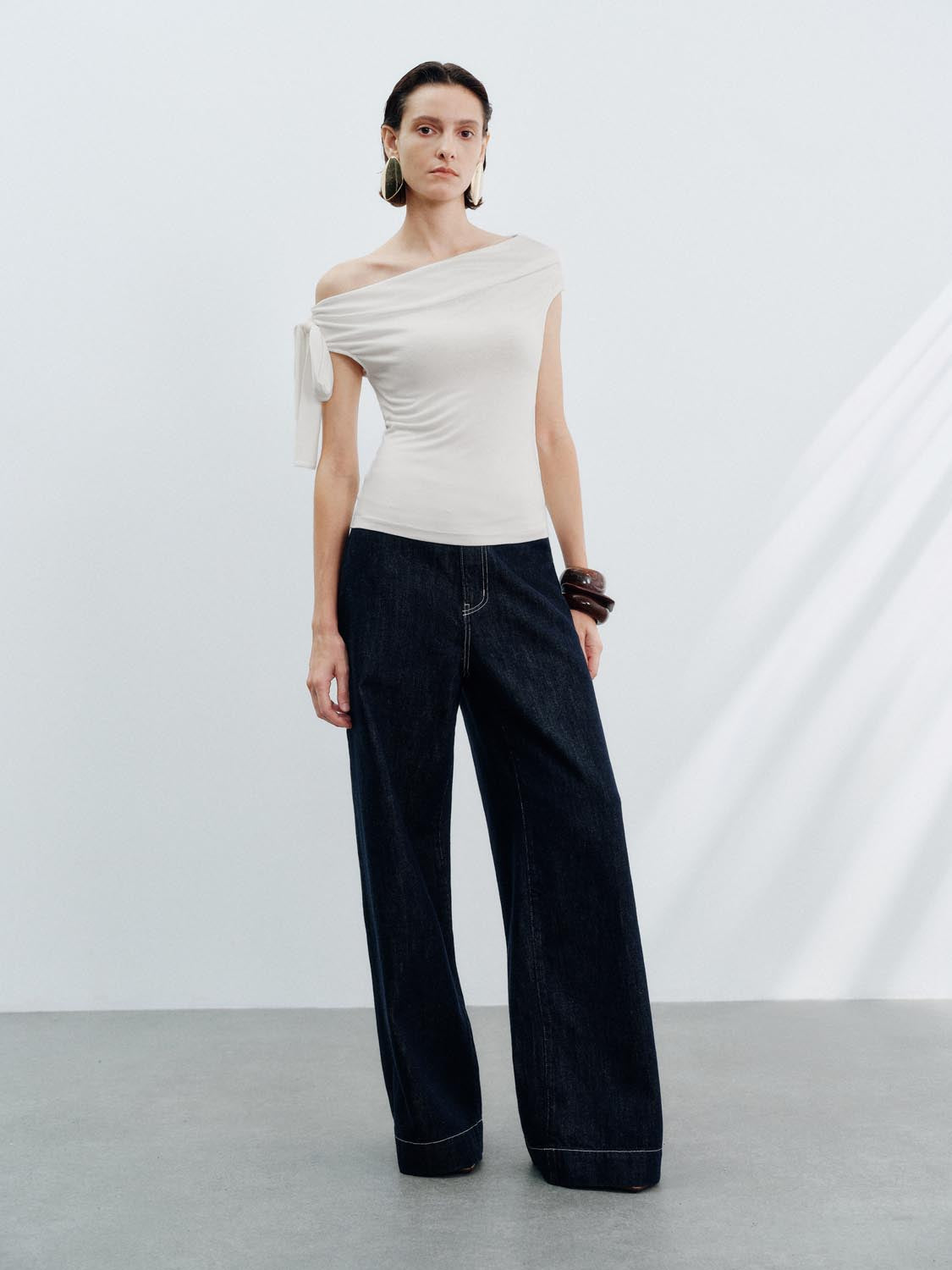 One Shoulder Skinny Fit Blouses