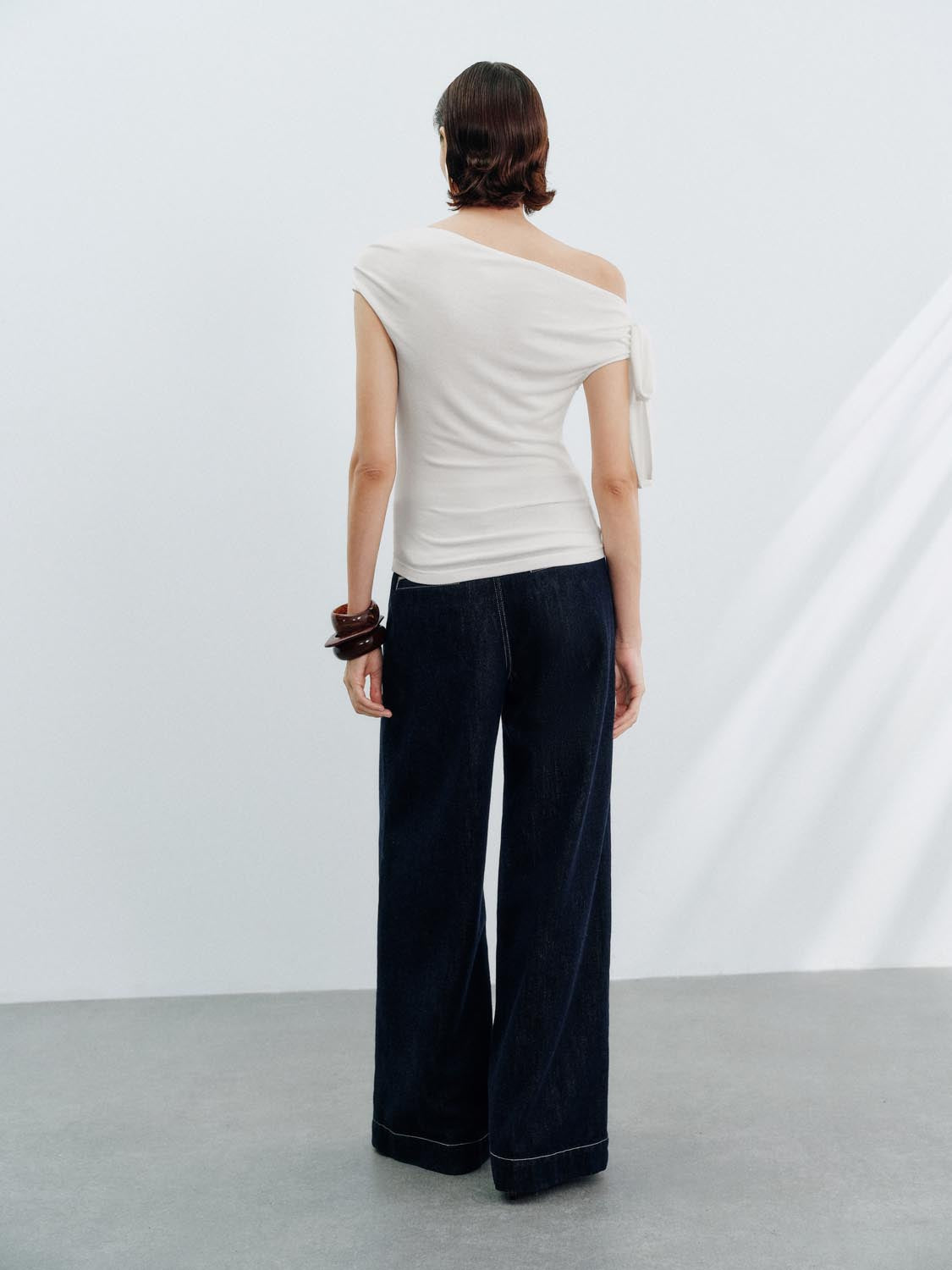 One Shoulder Skinny Fit Blouses