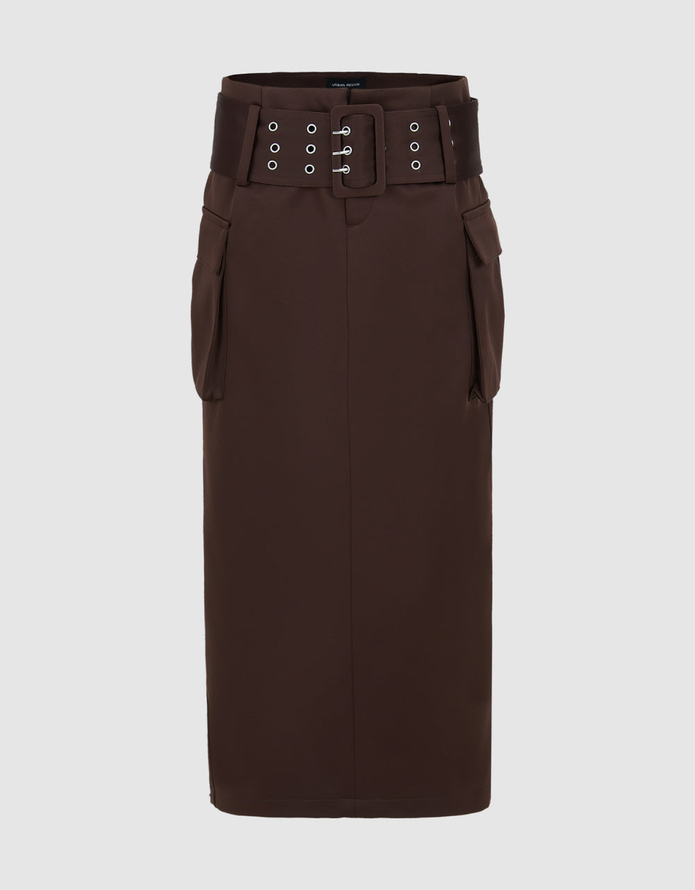 Multi-Pocket Skirt With Belt