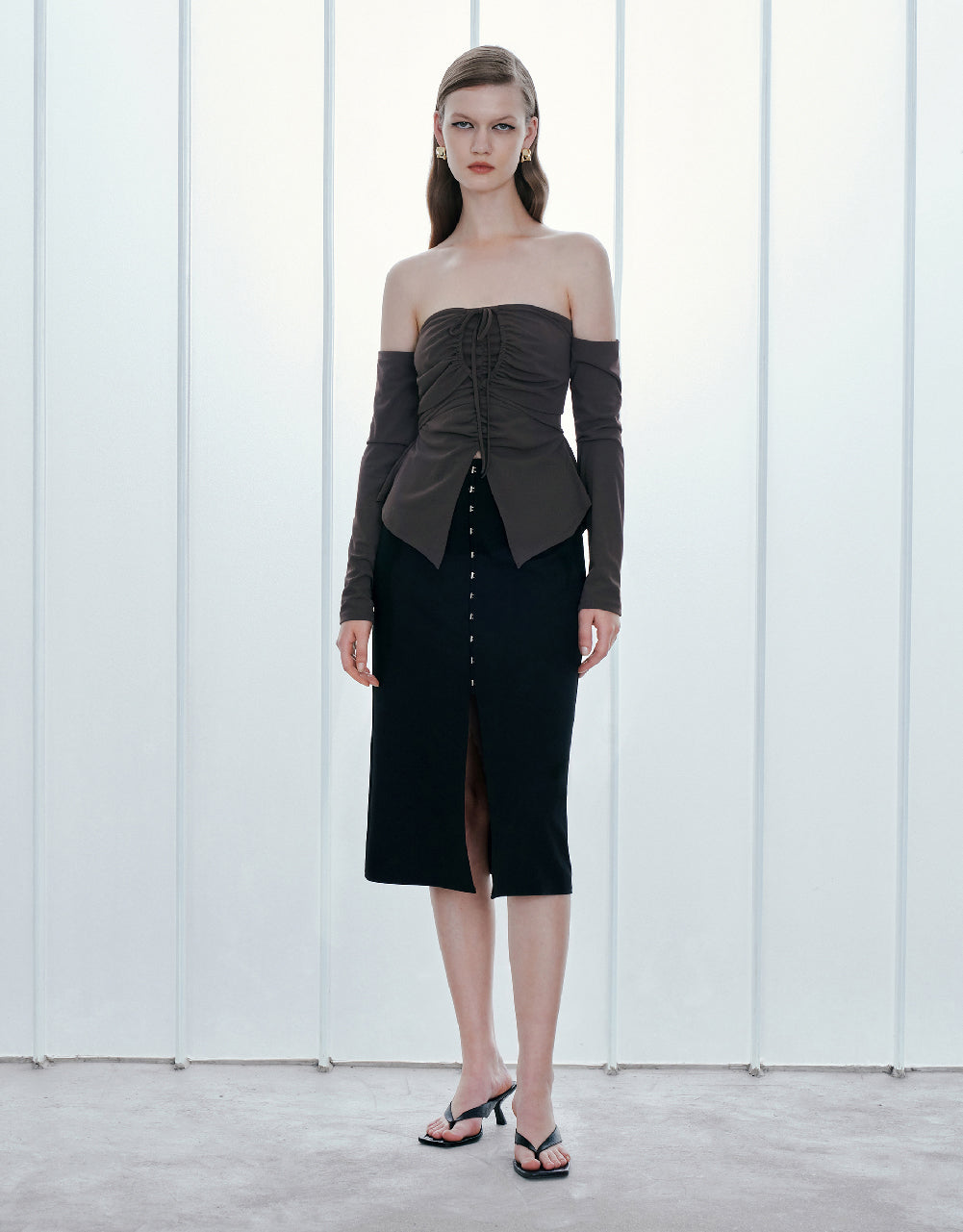 Midi Straight Skirt