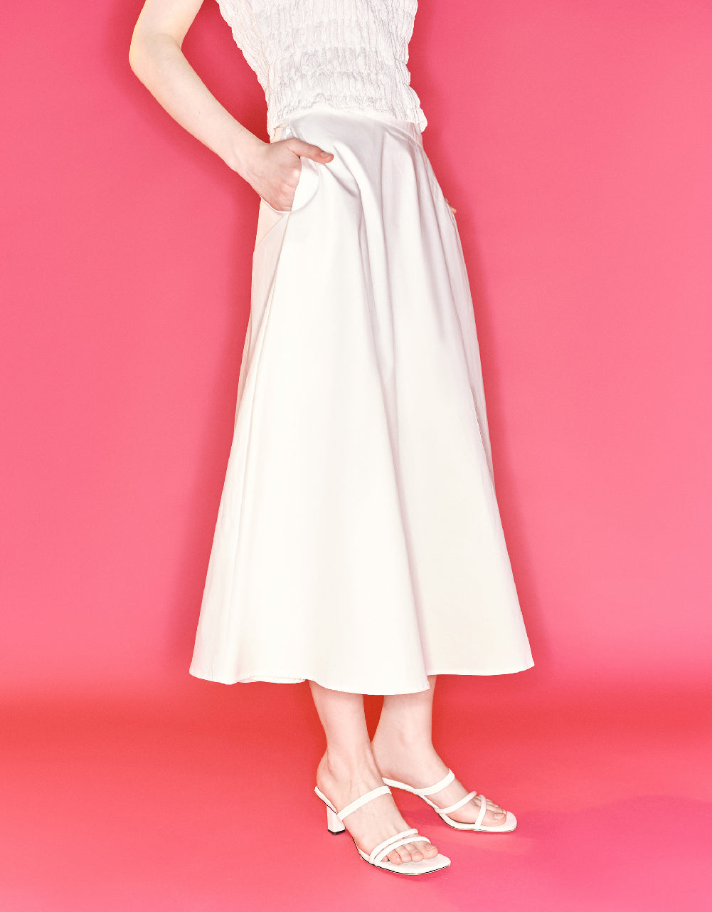 Midi A-Line Skirt