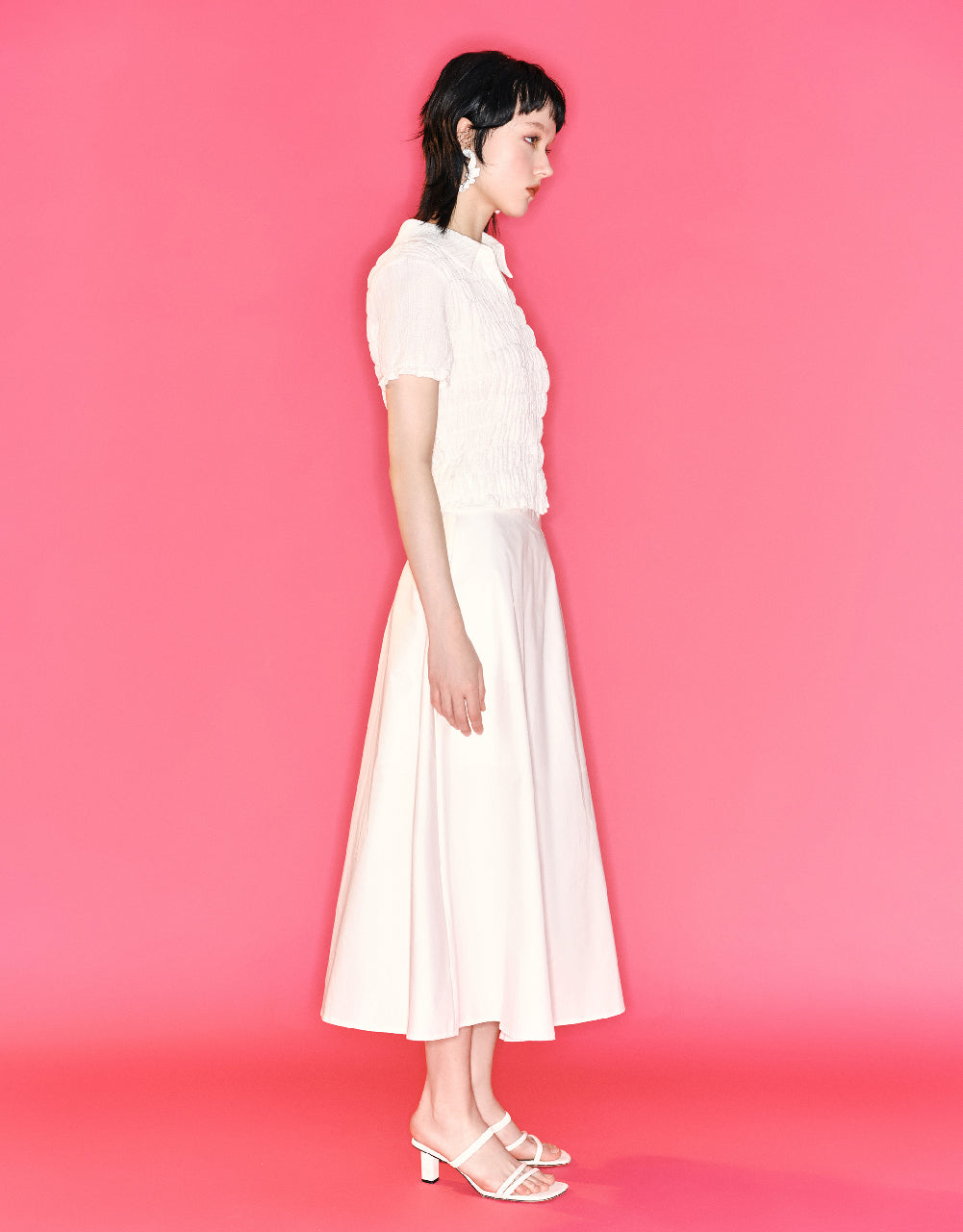Midi A-Line Skirt