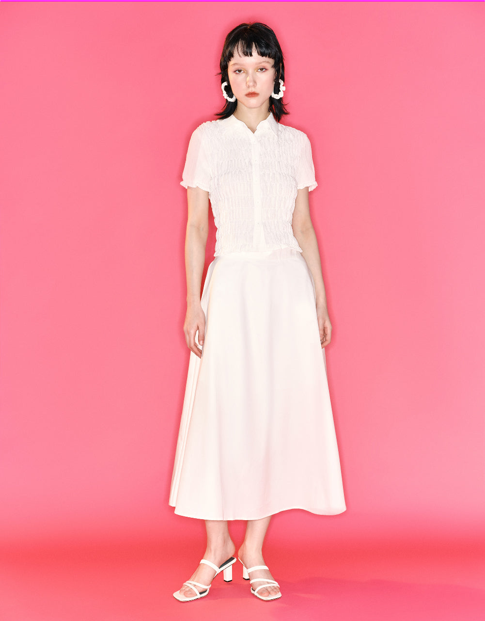 Midi A-Line Skirt