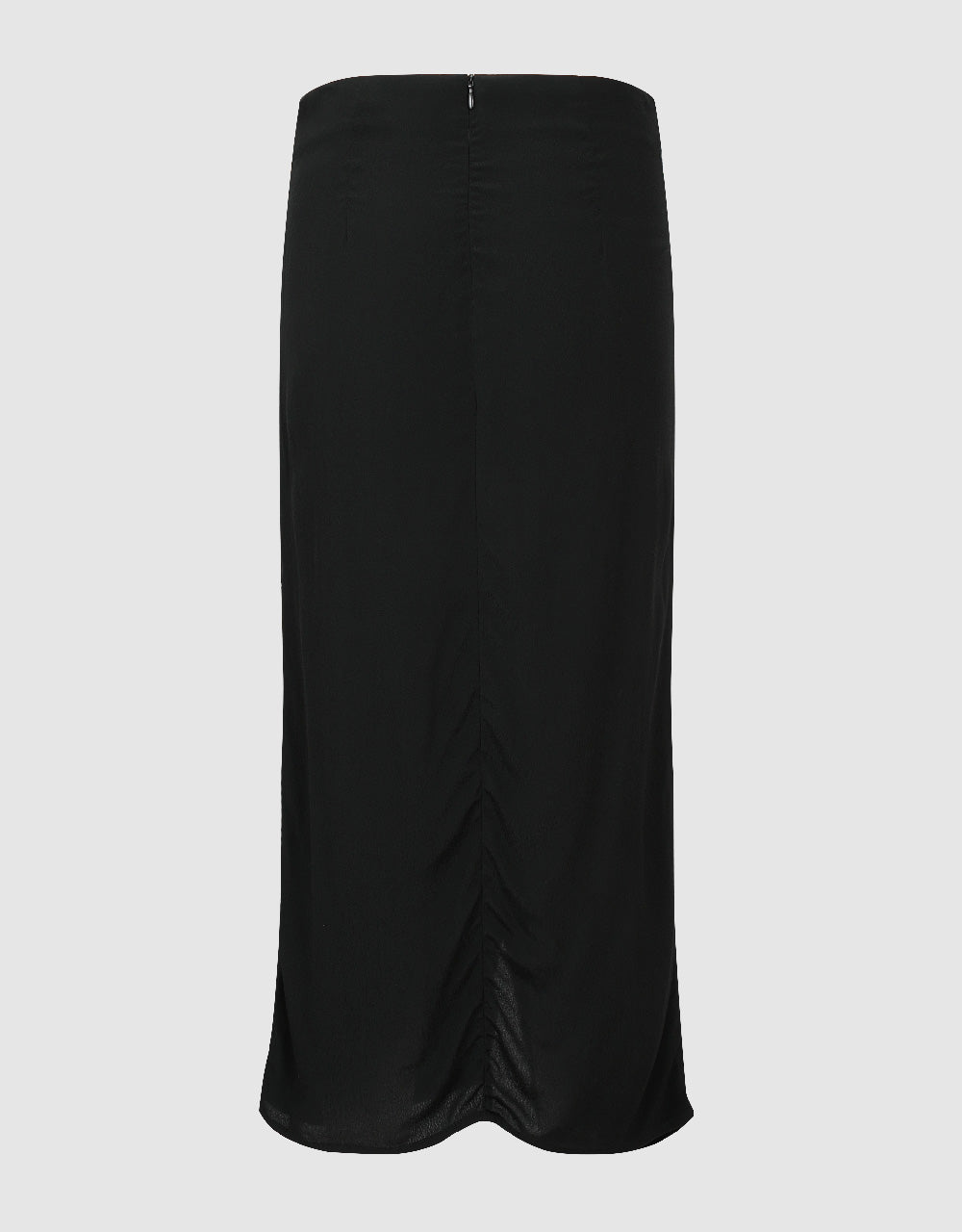 Wrapped Midi Straight Skirt