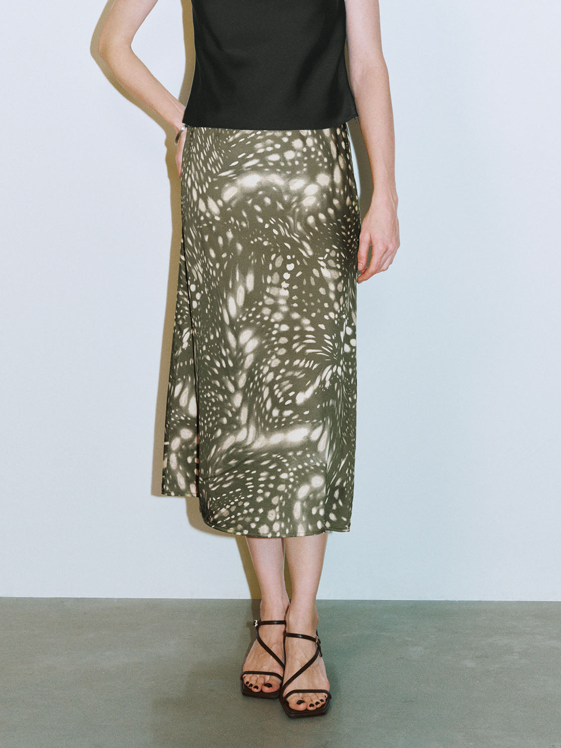 Midi A-Line Skirts