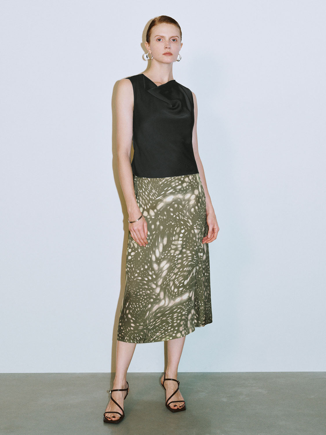 Midi A-Line Skirts