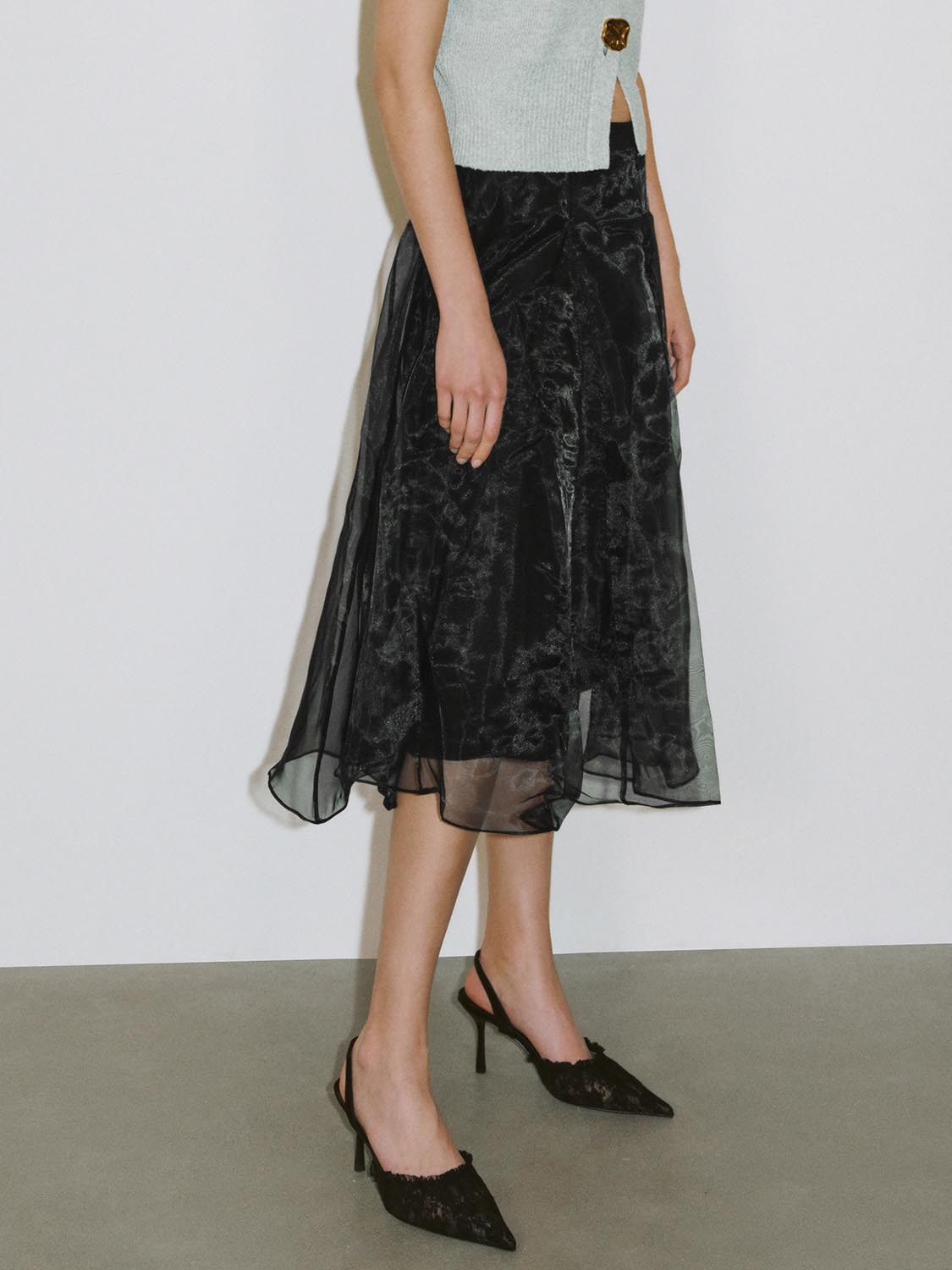 A-Line Mesh Skirts